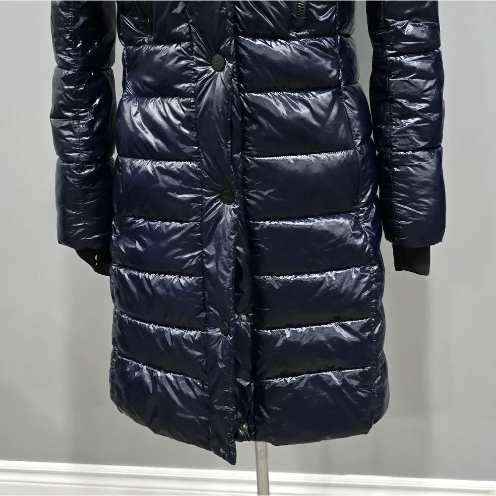 DKNY Shiny Black Puffer Jacket